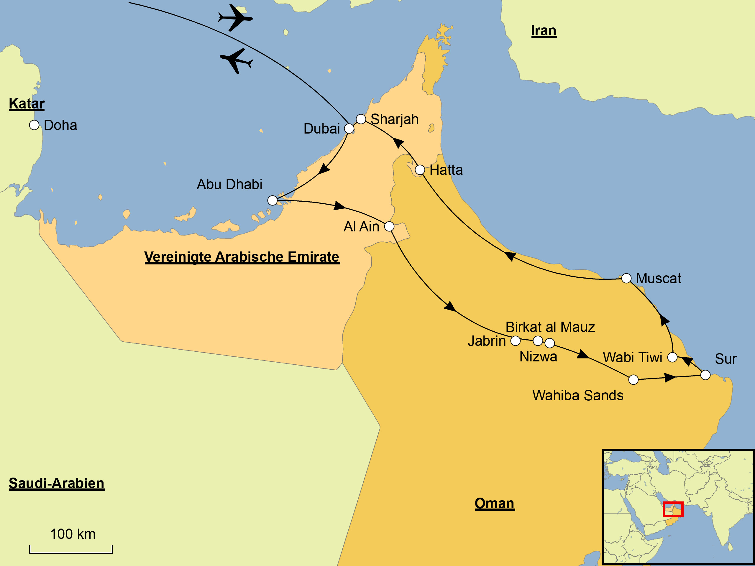 Oman & mehr Karte