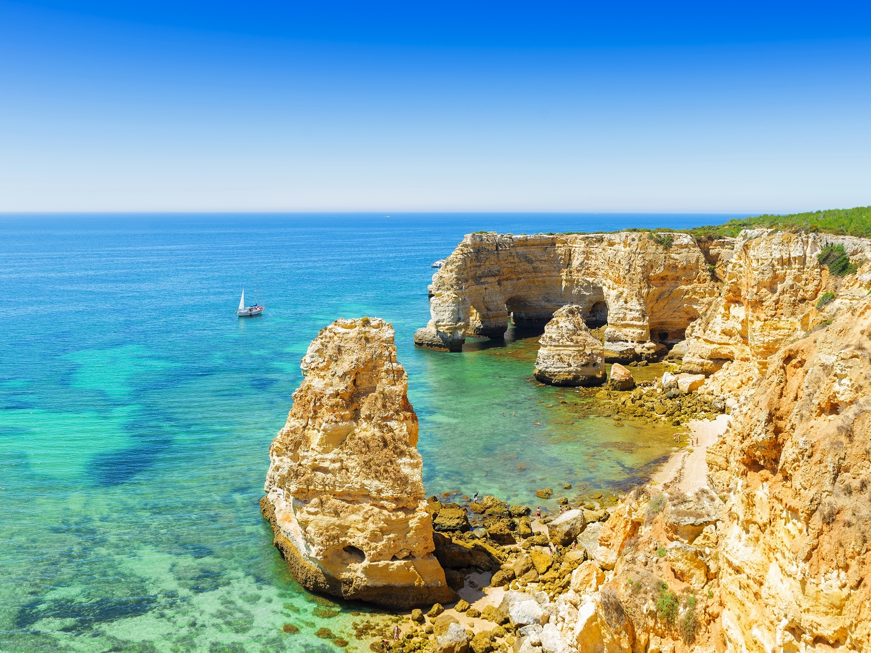 Algarve Höhepunkte Standorthotel Steilküste