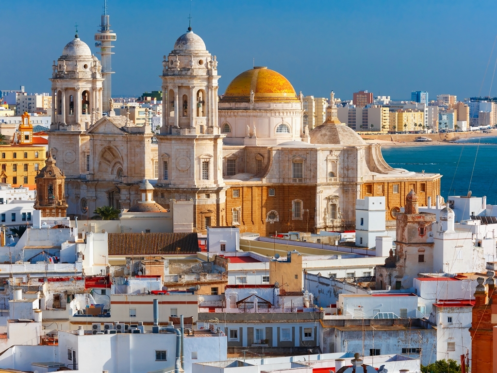 Andalusien Rundreise Höhepunkte Blick über Cadiz SRD
