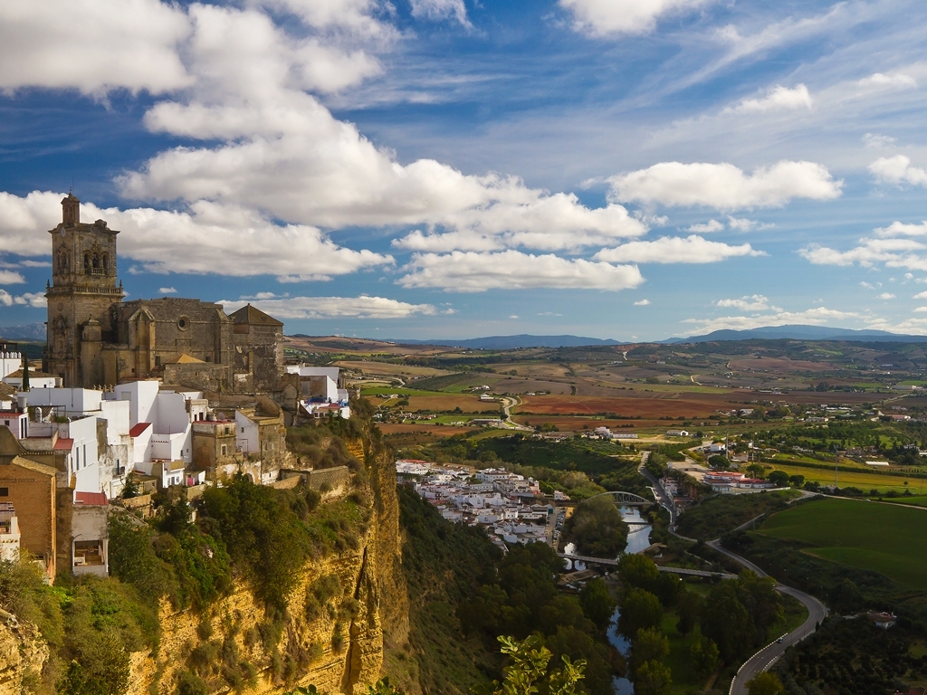 Andalusien Rundreise Höhepunkte Blick über Arcos de Frontera SRD
