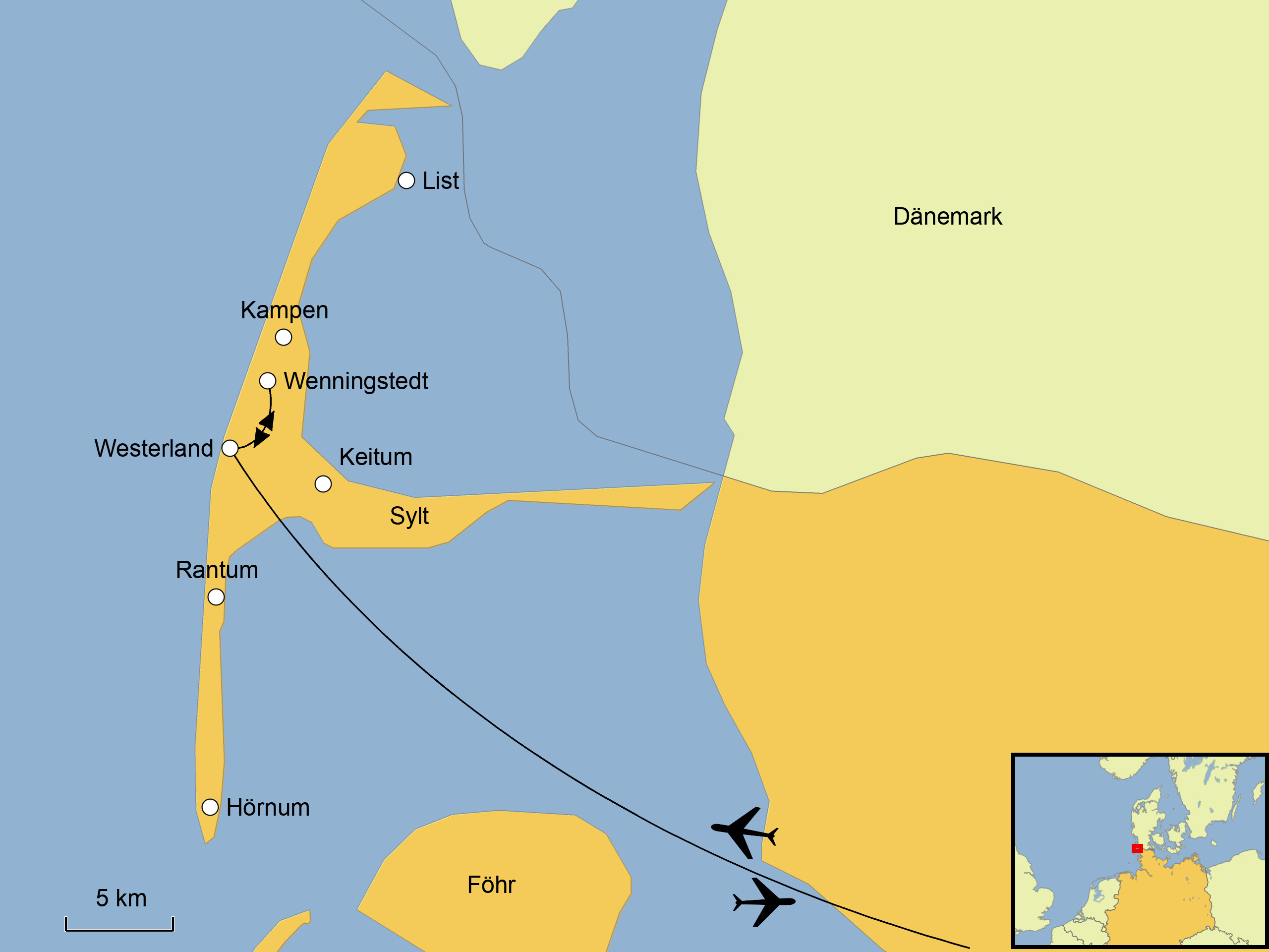 Sylt Karte