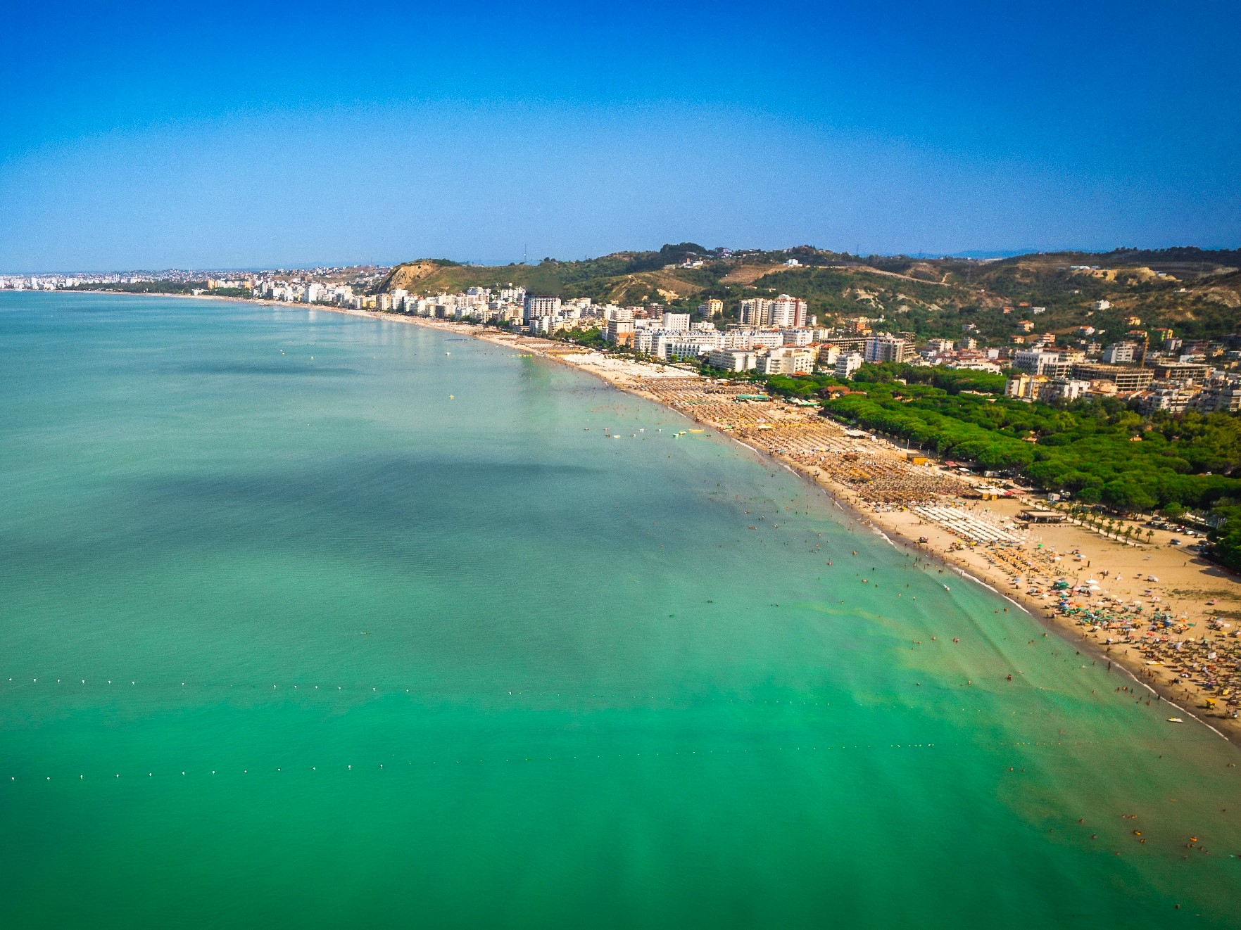 Albanien Erholen-Reise Strand von Golem SRD