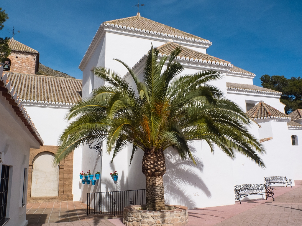 Andalusien E-Bike-Reise Kirche in Mijas SRD