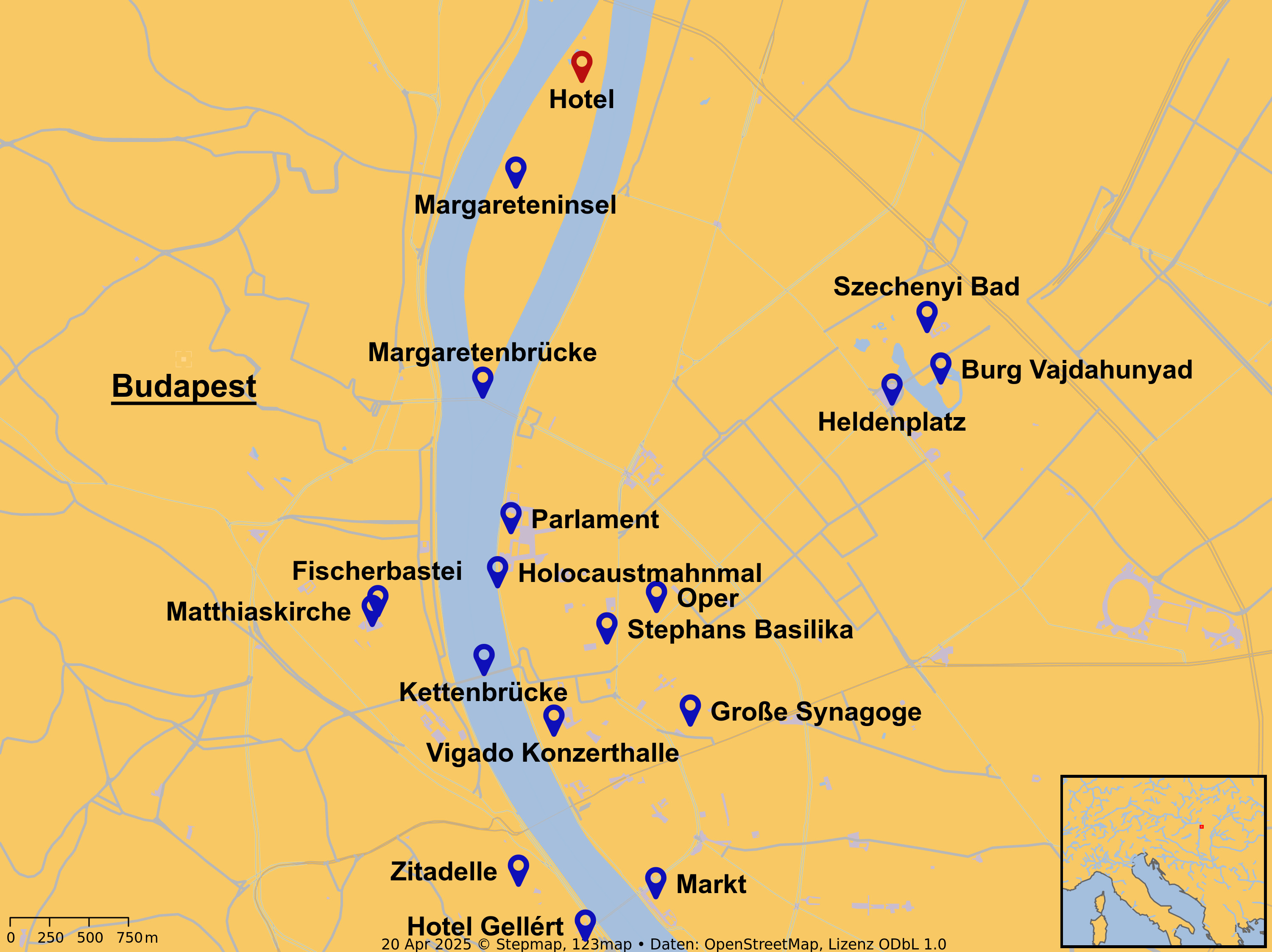 Budapest Silvester Karte SRD