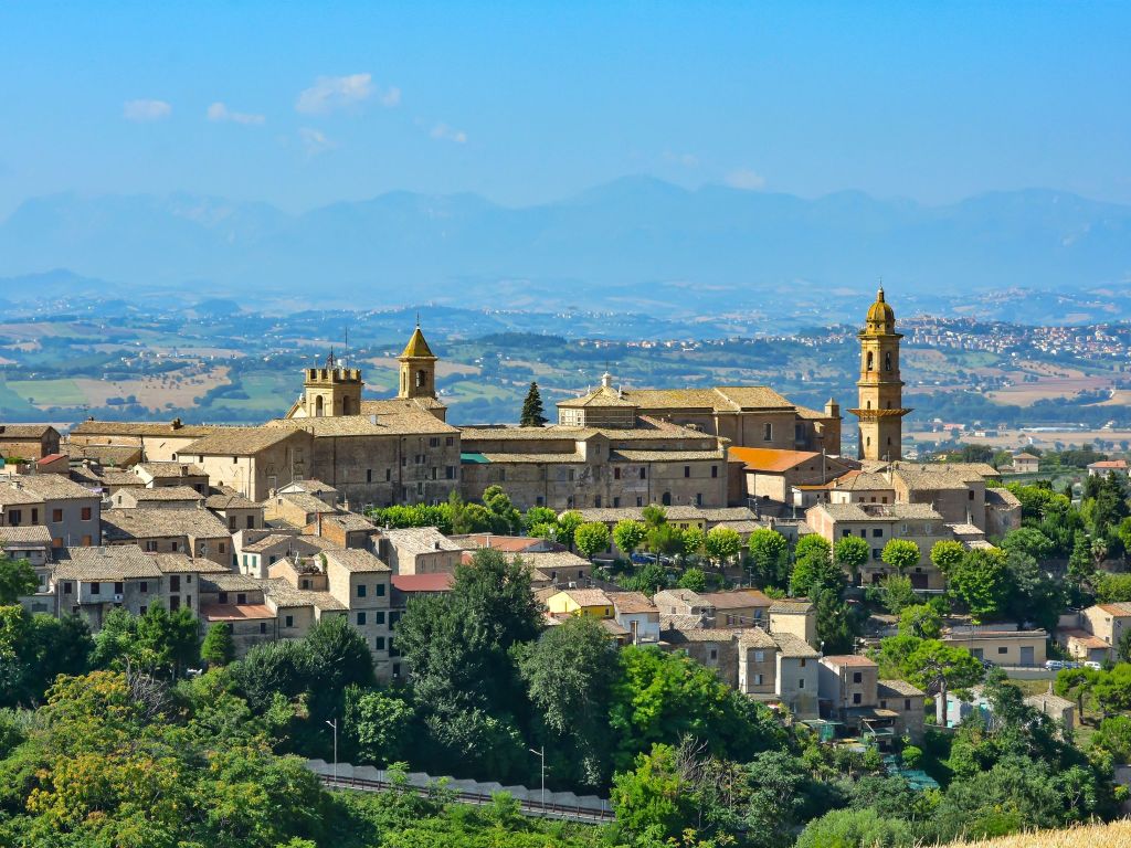 Marken Blick auf Macerata