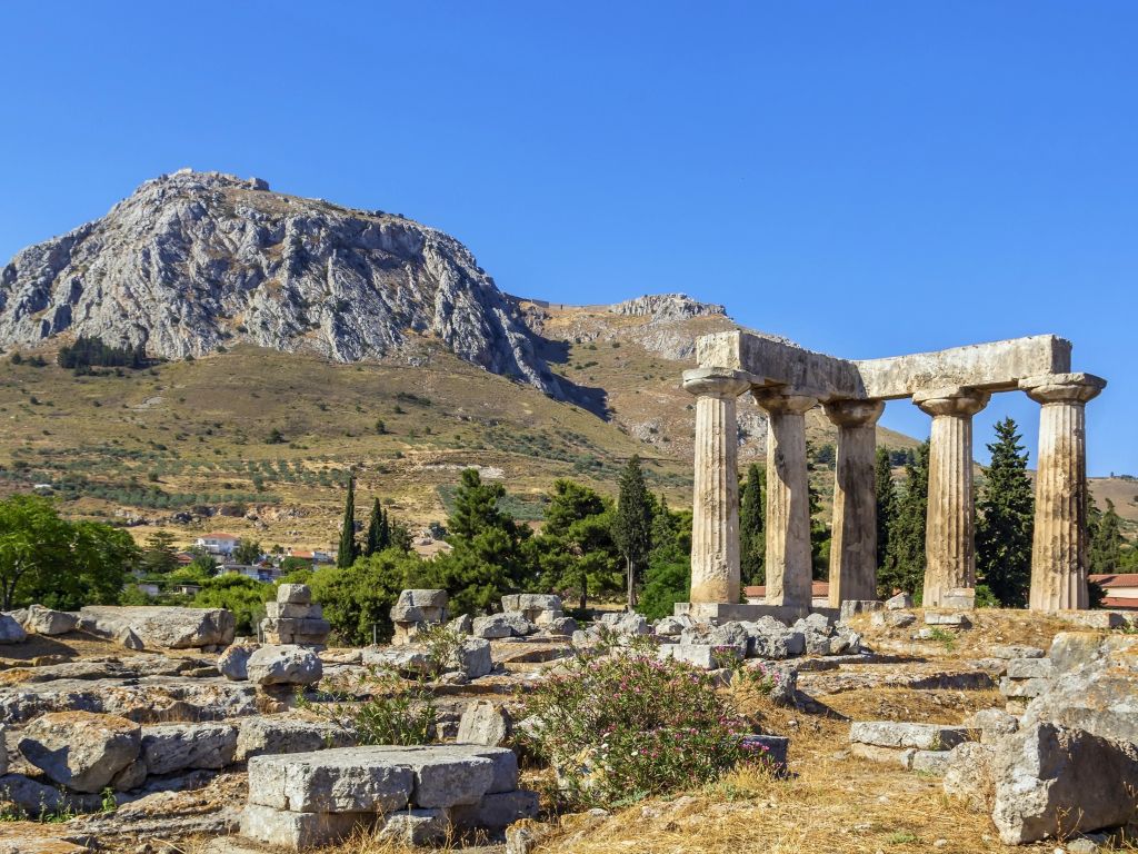 Attika Apollo Tempel in Altkorinth