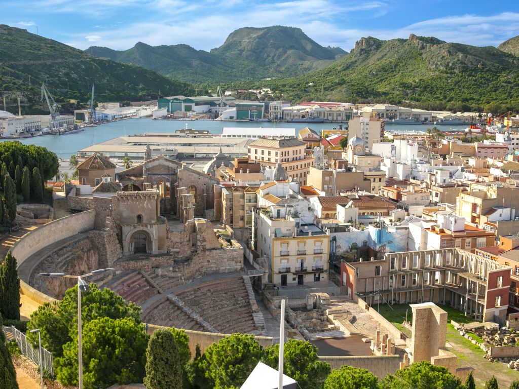 Costa Calida Erholen Blick auf Cartagena