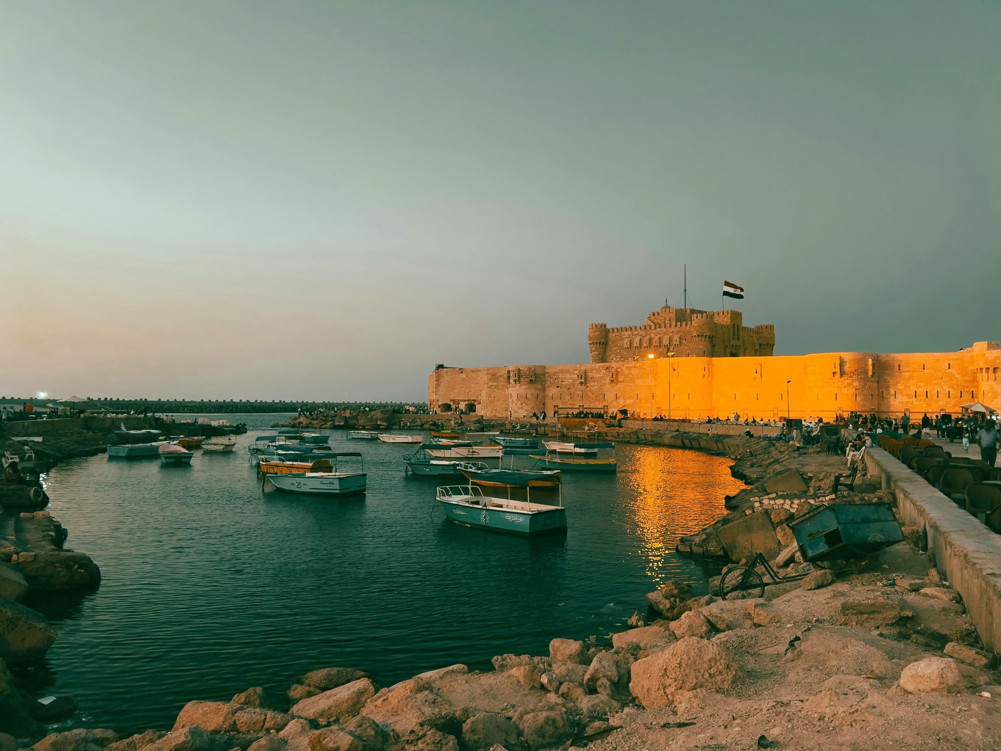 Kairo & mehr Qaitbay Zitadelle im Abendlicht