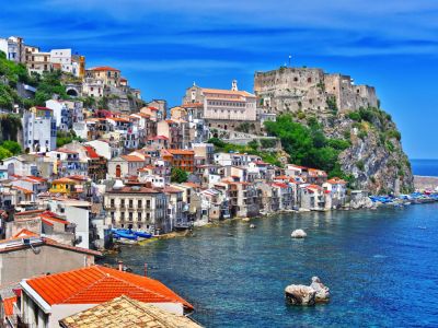 Kalabrien Standort Blick auf Scilla