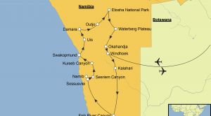 Namibia Karte