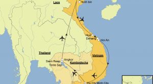 Vietnam & Kambodscha Karte