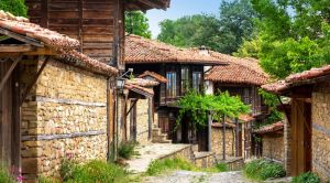 Bulgarien traditionelle Häuser in Zheravna Bulgarien traditionelle Häuser in Zheravna