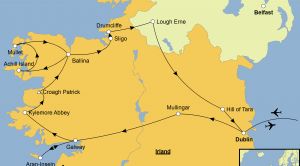 Irlands Nordwesten Karte