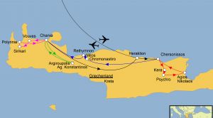 Kreta Wandern Karte