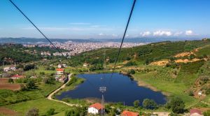 Albanien Erholen-Reise Blick vom Dajti auf Tirana - SRD