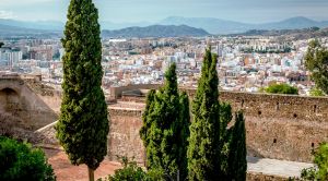 Andalusien E-Bike-Reise Blick auf Malaga SRD