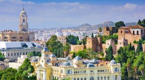 Andalusien E-Bike-Reise Blick auf die Altstadt Malaga SRD