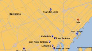 Barcelona Karte