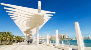 Malaga Städtereise Boulevard am Hafen SRD
