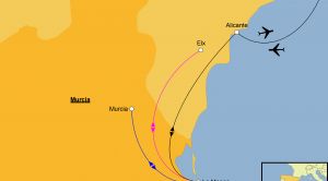 Costa Calida Erholen Karte