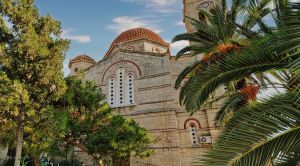 Attika Kirche in Ägina Stadt