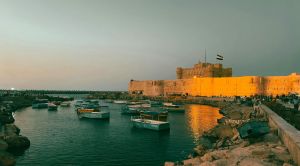 Kairo & mehr Qaitbay Zitadelle im Abendlicht Kairo & mehr Qaitbay Zitadelle im Abendlicht